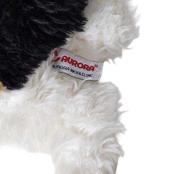 Aurora World Plush Calico Cat Kitten Pink Bow Blue Eyes Stuffed Animal - Picture 4 of 9